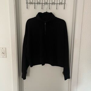 Black Quarter Zip Pullover